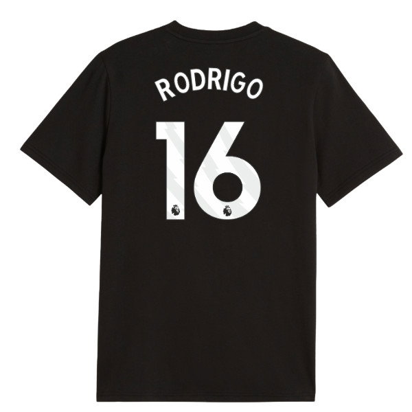 2026-2027 Man City FtblCulture Tee (Black) (Rodrigo 16)