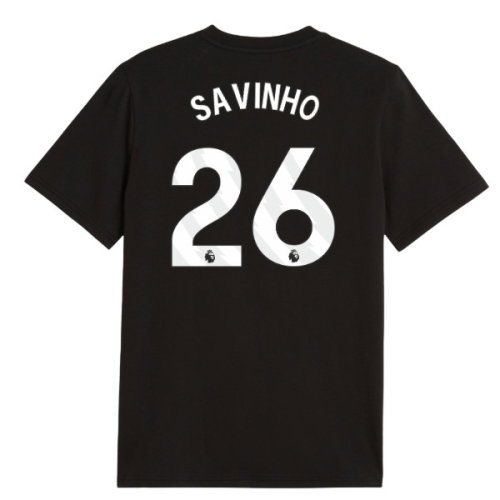 2026-2027 Man City FtblCulture Tee (Black) (Savinho 26)