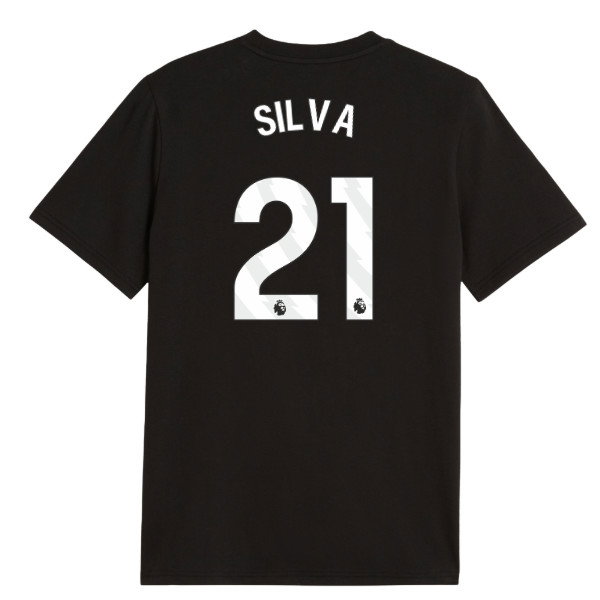 2026-2027 Man City FtblCulture Tee (Black) (Silva 21)