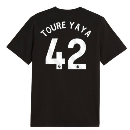 2026-2027 Man City FtblCulture Tee (Black) (Toure Yaya 42)