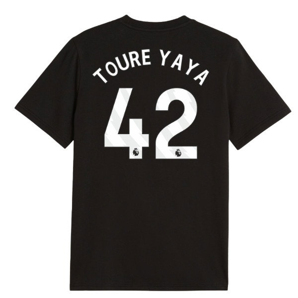 2026-2027 Man City FtblCulture Tee (Black) (Toure Yaya 42)