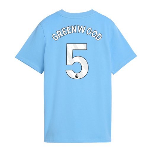 2026-2027 Man City FtblCulture Tee (Light Blue) (Greenwood 5)