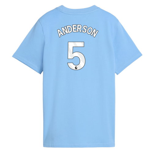2026-2027 Man City FtblCulture Tee (Light Blue) - Kids (Anderson 5)
