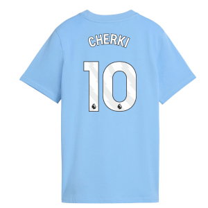2026-2027 Man City FtblCulture Tee (Light Blue) - Kids (Cherki 10)