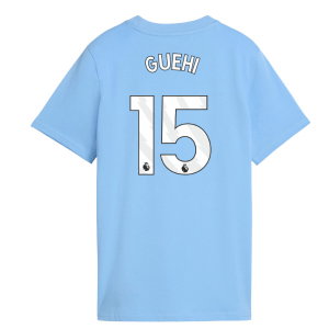 2026-2027 Man City FtblCulture Tee (Light Blue) - Kids (Guehi 15)