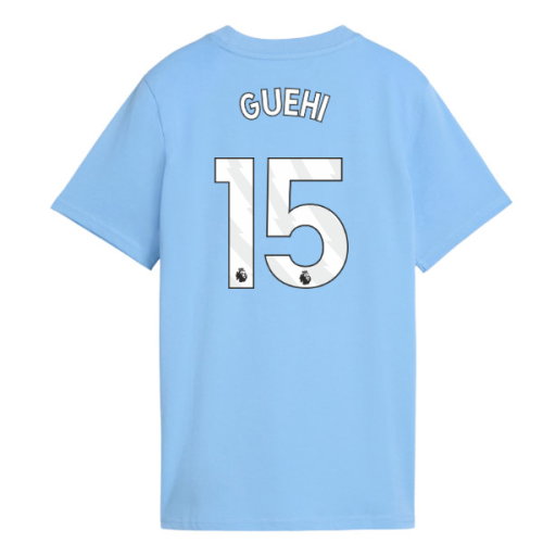 2026-2027 Man City FtblCulture Tee (Light Blue) - Kids (Guehi 15)