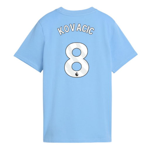 2026-2027 Man City FtblCulture Tee (Light Blue) - Kids (Kovacic 8)