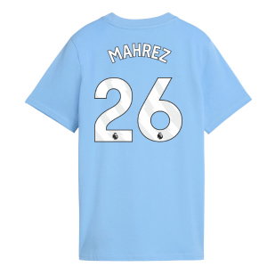 2026-2027 Man City FtblCulture Tee (Light Blue) - Kids (Mahrez 26)