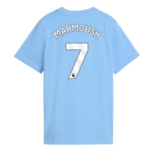 2026-2027 Man City FtblCulture Tee (Light Blue) - Kids (Marmoush 7)