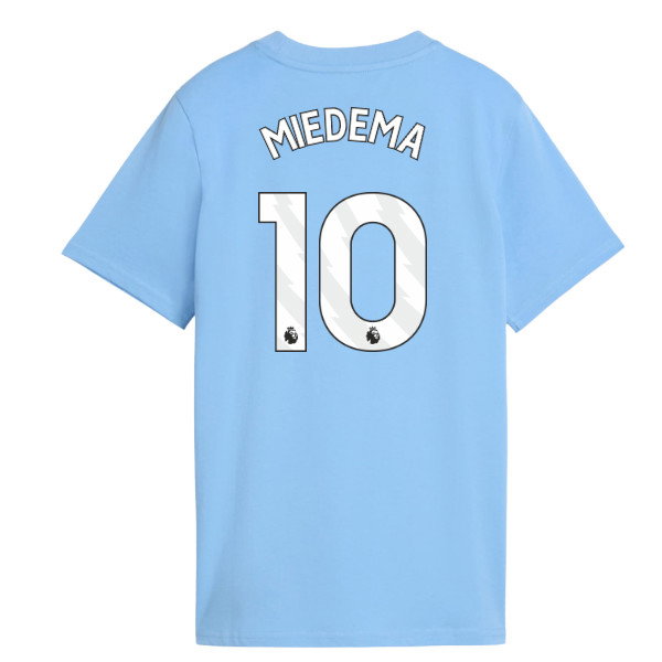 2026-2027 Man City FtblCulture Tee (Light Blue) - Kids (Miedema 10)