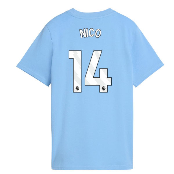2026-2027 Man City FtblCulture Tee (Light Blue) - Kids (Nico 14)