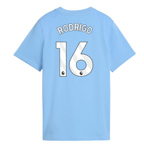 2026-2027 Man City FtblCulture Tee (Light Blue) - Kids (Rodrigo 16)