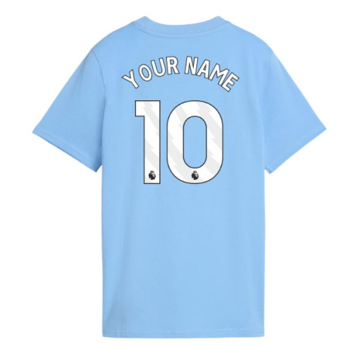 2026-2027 Man City FtblCulture Tee (Light Blue) - Kids (Your Name)