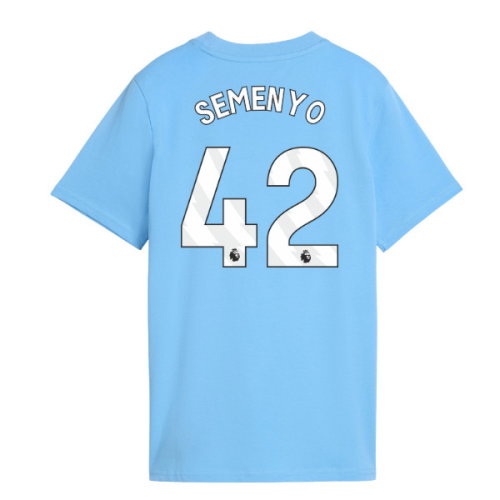 2026-2027 Man City FtblCulture Tee (Light Blue) (Semenyo 42)