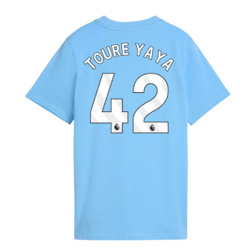 2026-2027 Man City FtblCulture Tee (Light Blue) (Toure Yaya 42)