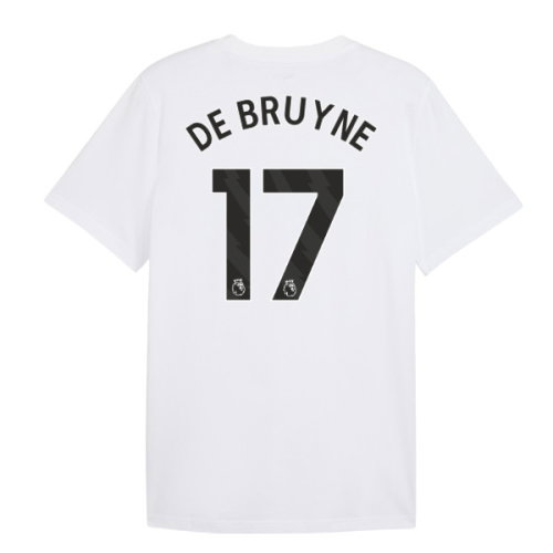 2026-2027 Man City FtblCulture Tee (White) (De Bruyne 17)