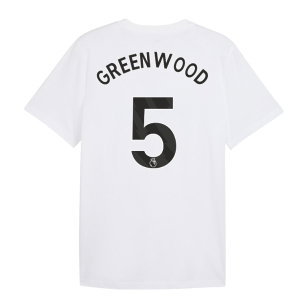 2026-2027 Man City FtblCulture Tee (White) (Greenwood 5)