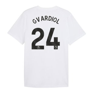 2026-2027 Man City FtblCulture Tee (White) (Gvardiol 24)