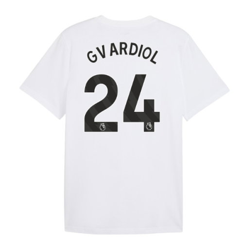 2026-2027 Man City FtblCulture Tee (White) (Gvardiol 24)