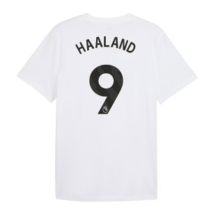 2026-2027 Man City FtblCulture Tee (White) (Haaland 9)