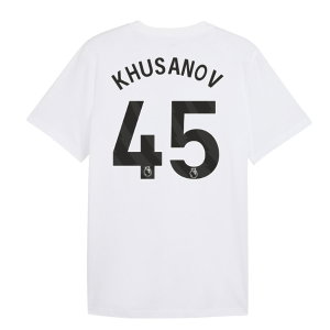 2026-2027 Man City FtblCulture Tee (White) (Khusanov 45)