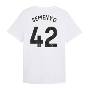 2026-2027 Man City FtblCulture Tee (White) (Semenyo 42)