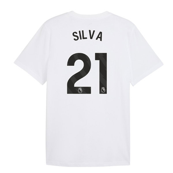 2026-2027 Man City FtblCulture Tee (White) (Silva 21)
