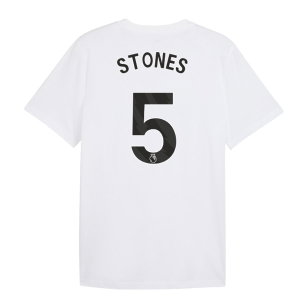 2026-2027 Man City FtblCulture Tee (White) (Stones 5)
