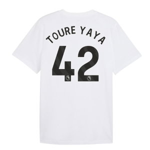 2026-2027 Man City FtblCulture Tee (White) (Toure Yaya 42)