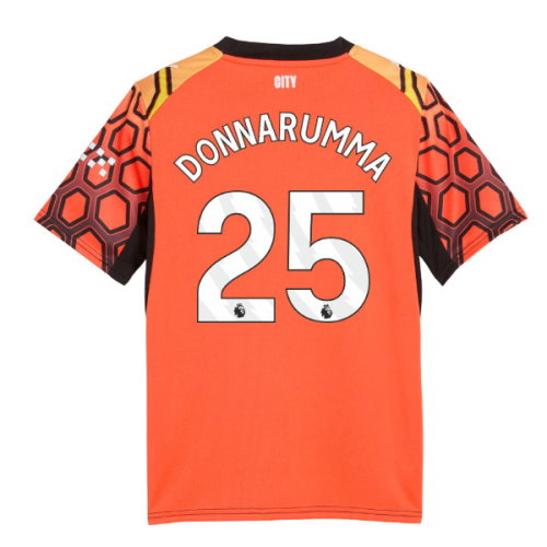 2026-2027 Man City Goalkeeper Shirt (Orange) - Kids (Donnarumma 25)