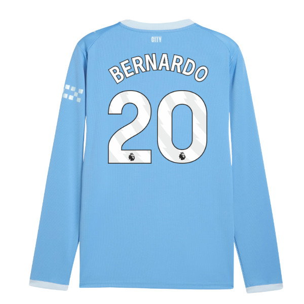 2026-2027 Man City Home Long Sleeve Shirt (Bernardo 20)