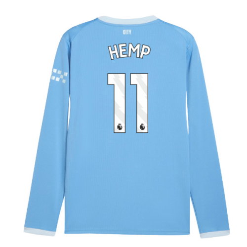 2026-2027 Man City Home Long Sleeve Shirt (Hemp 11)