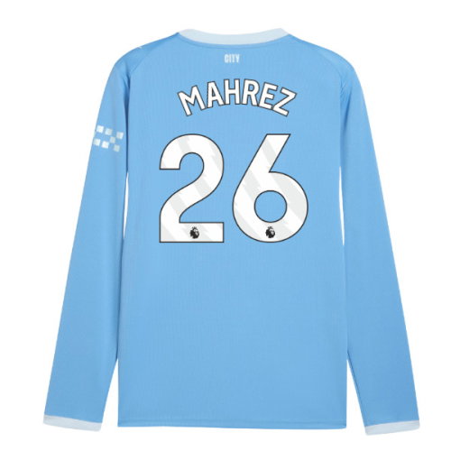 2026-2027 Man City Home Long Sleeve Shirt (Mahrez 26)