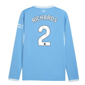 2026-2027 Man City Home Long Sleeve Shirt (Richards 2)