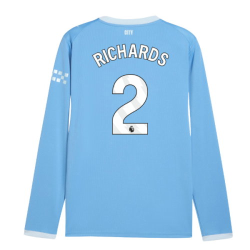 2026-2027 Man City Home Long Sleeve Shirt (Richards 2)