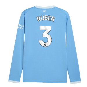 2026-2027 Man City Home Long Sleeve Shirt (Ruben 3)