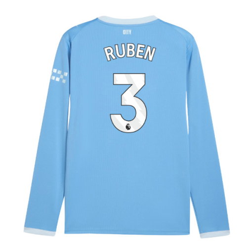 2026-2027 Man City Home Long Sleeve Shirt (Ruben 3)
