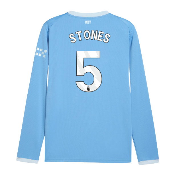 2026-2027 Man City Home Long Sleeve Shirt (Stones 5)