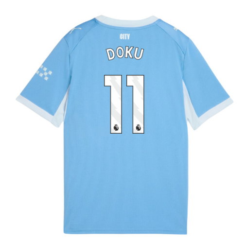 2026-2027 Man City Home Shirt (Kids) (Doku 11)