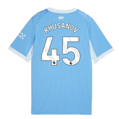 2026-2027 Man City Home Shirt (Kids) (Khusanov 45)