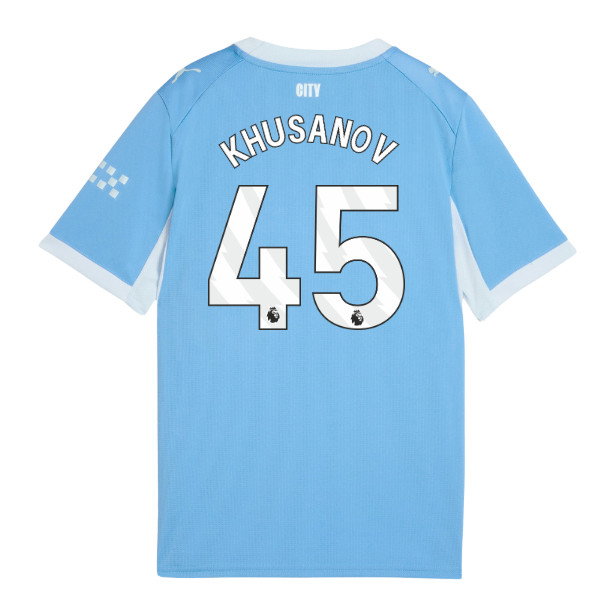 2026-2027 Man City Home Shirt (Kids) (Khusanov 45)