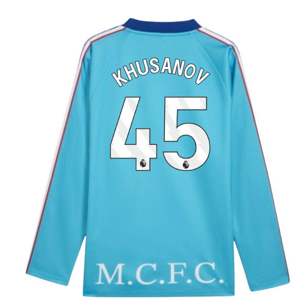 2026-2027 Man City KING Jersey LS (Blue) (Khusanov 45)