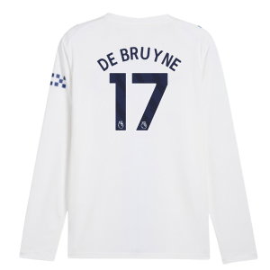 2026-2027 Man City Third Long Sleeve Shirt (De Bruyne 17)
