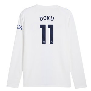 2026-2027 Man City Third Long Sleeve Shirt (Doku 11)