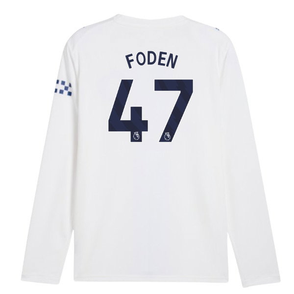 2026-2027 Man City Third Long Sleeve Shirt (Foden 47)