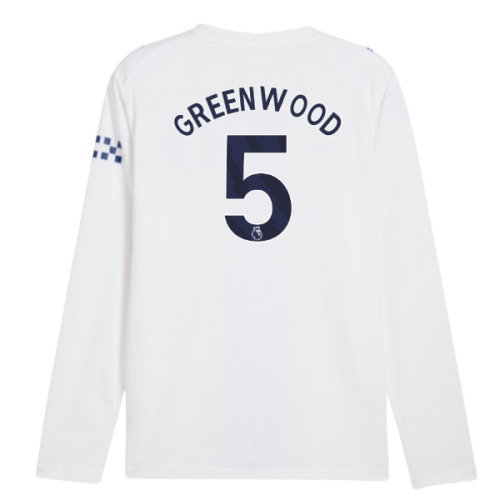 2026-2027 Man City Third Long Sleeve Shirt (Greenwood 5)