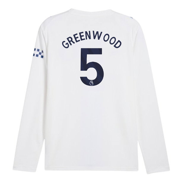 2026-2027 Man City Third Long Sleeve Shirt (Greenwood 5)
