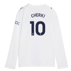 2026-2027 Man City Third Long Sleeve Shirt (Kids) (Cherki 10)