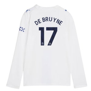 2026-2027 Man City Third Long Sleeve Shirt (Kids) (De Bruyne 17)