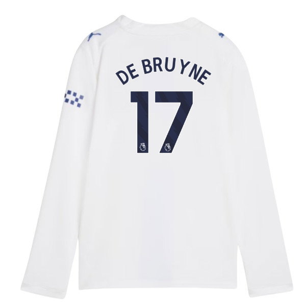 2026-2027 Man City Third Long Sleeve Shirt (Kids) (De Bruyne 17)